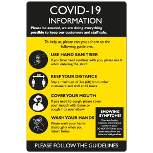 SD097 Covid-19 info Sign - Display Signs